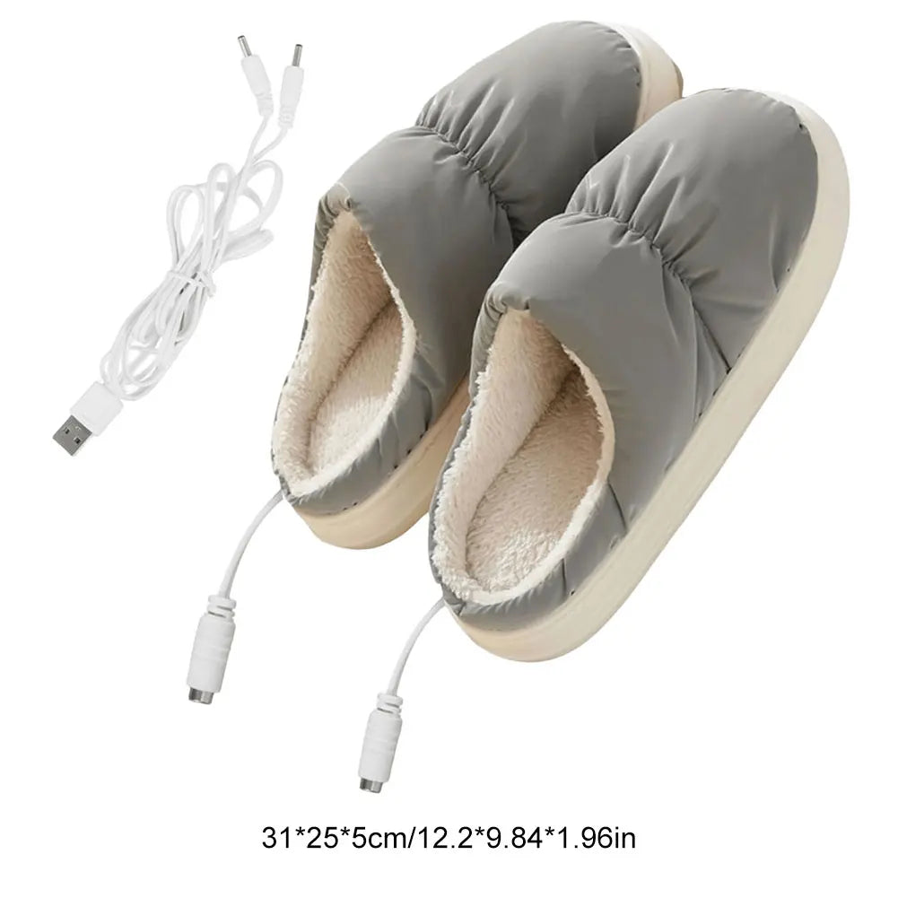USB Heated Slippers Electric Foot Warmer | All-Day Comfort Footwear for Women — Where Style Meets Real Support